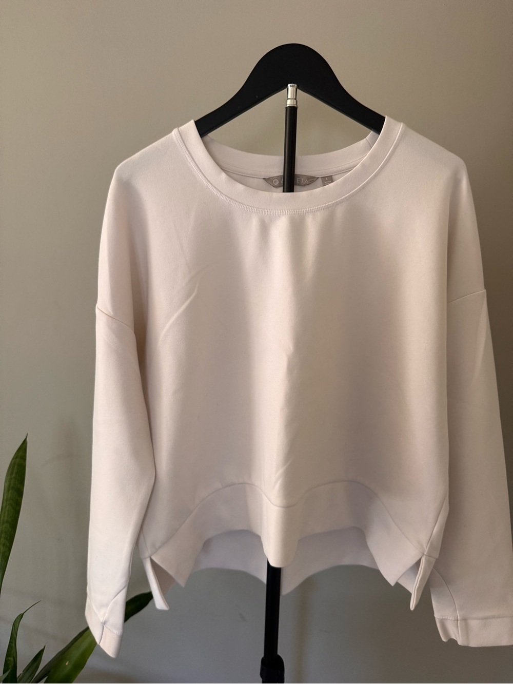 Athleta White Relaxed Crewneck Sweatshirt - L